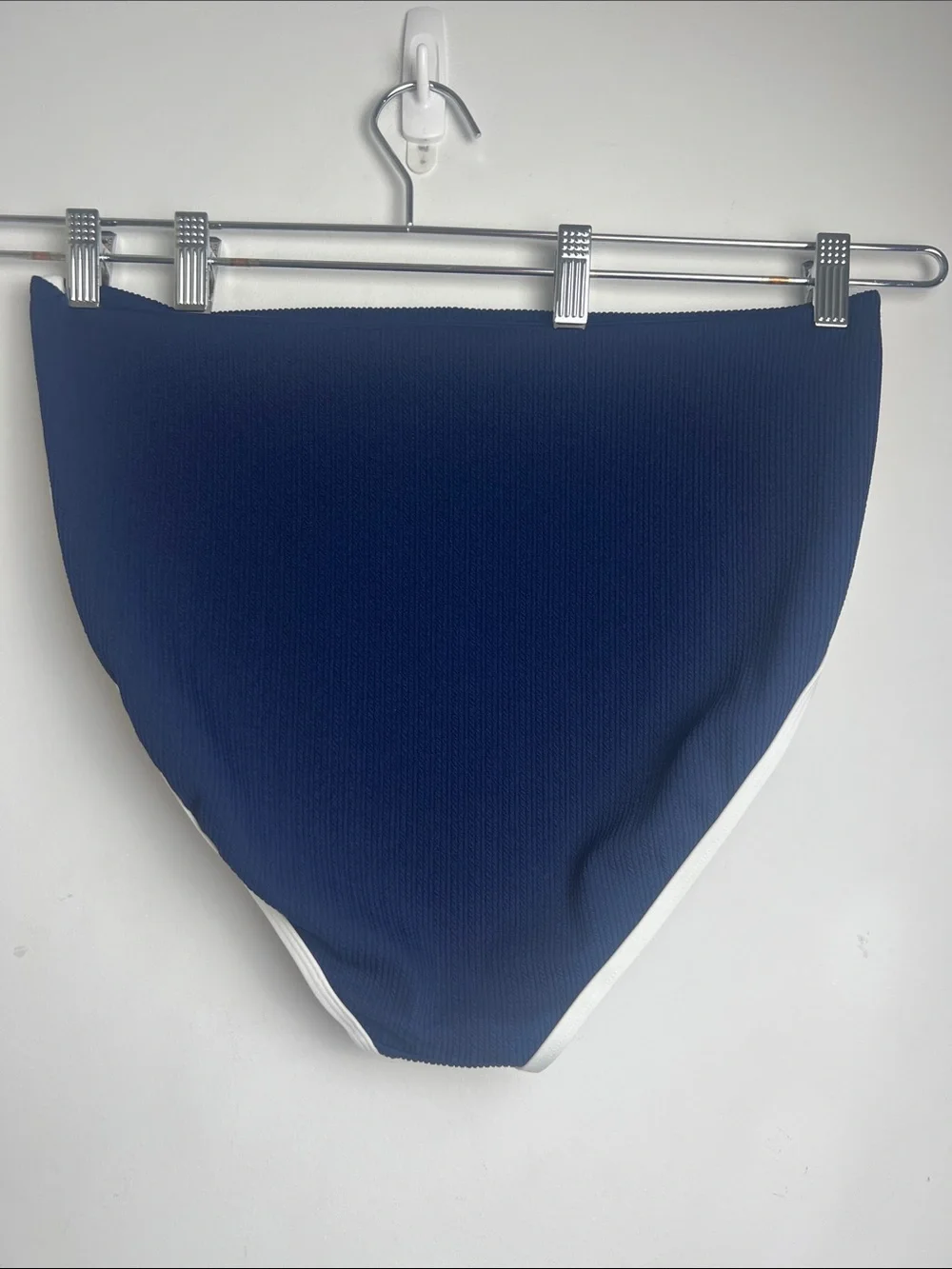 NEW CALIA XL Tipped‎ High Rise Bikini Swim Bottoms In Opulent Blue